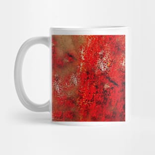 Red Earth Abstract Mug